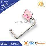 Women Portable Metal Elegant Purse Hanger / Bag Honger With Logo thumbnail-1