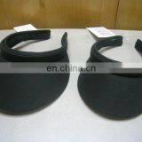 different shape plastic clip visor hat