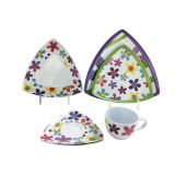 Triangle Eco-Friendly melamine dinner set plate and cup