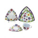 Triangle Eco-Friendly Melamine Dinner Set Plate and Cup thumbnail-1