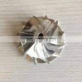 TD04HL 15G 43.38/55.69 мм 6+6 лопастей 49189-40300 1401-404-415 Турбокомпрессор фрезерованный/из алюминия 2618/BILLET колесо компрессора thumbnail-2