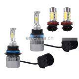 9007 LED Headlight Hi-Lo+H11 Fog Light Bulbs 6000K for Nissan Frontier 2005-2018 thumbnail-1