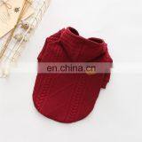Eco Friendly Hot Sale Autumn and Winter Pink Red White Dog Sweater and Hood thumbnail-4