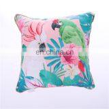 Recycling Custom Animal Toucan Printed Pillow Polyester Canvas Water Resistant Outdoor Cushion for Home Decor Sofa thumbnail-3