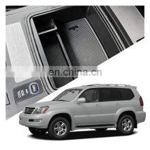 Interior Accessories Parts Silicone Armrest Rest Storage Box Center Control Console Organizer Tray For Lexus Gx 2004-2009