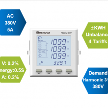 Panel Mount 3 Phase Multi Function Harmonic Analog Current Voltage Meter thumbnail-2