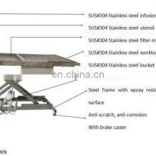 Wholesale 304 Stainless Steel Hydraulic/electric Lifting Surgical Pet Operation Table With Certificates thumbnail-4