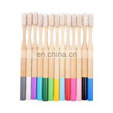 Free Sample CE Biodegradable Charcoal Bristles OEM Bamboo Toothbrush With Customized Logo thumbnail-2