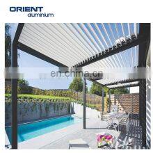 Hot Sales Nice Quality Outdoor Residential Pergola With Aluminum Louvered Roof. thumbnail-1