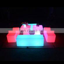 Modern Led Bar Chair Bar Stools and Restaurant Dining Led Chair Sets Rechargeable Led Table and Chairs thumbnail-4