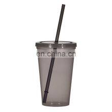 Fancy Drinkware Transparent Small Luxury Custom Logo Designer Reusable 2022 Ice Cream Smoothie Cute Black Tumbler thumbnail-2