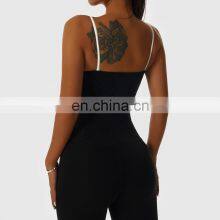 Factory Sale Contrasting Colors Backless Sports Bras Sling Straps Yoga Fitness Tops thumbnail-4