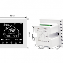 White Shell Energy Recovery Ventilation System Fan Controller Smart Ac Thermostat Wifi Controller thumbnail-5