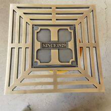 Brass Invisible Manhole Covers, Circular and Square Decorative Sand Well Covers, 304 Welded Copper Covers, Custom-made Sewer Grates.