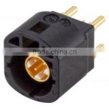 w. housing A Coding Black Color 4 pin Plug Straight PCB mount High Speed Data HSD Connector