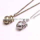 Simple Small Bell 925 Sterling Silver Necklace Antique Pendant Necklace thumbnail-2