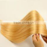 160g 180g 220g 260g Full Head Human Remy Hair Blond Clip in Hair Weaves Supplier's Choice thumbnail-4