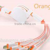 Multifunctional 1m Retractable 4 in 1 Multi Usb Cable for Iphone and for Samsung thumbnail-2