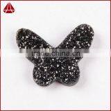 Natural Titanium Blue Butterfly Agate Drusy Angel Druzy Wings Cabochons thumbnail-2