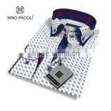 Men's Shirts Paisley Casual Men's Shirt Double Collar Man Shirt - Mens Long Sleeve Shirt thumbnail-3