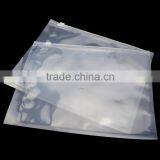 Reusable Transparent 2 Layers Vacuum Seal Zipper Header Bag for Grocery Packing