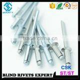DIN 7337 STEEL RIVET BODY STEEL MANDREL CSK HEAD ST/ST RIVETS thumbnail-2