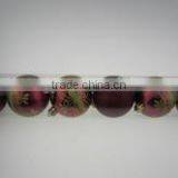 Burgundy Decorative Plastic Xmas Cheap Ball thumbnail-1