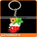 New Arrival Hot Selling 2d Custom Shaped Soft Pvc Keychain thumbnail-2