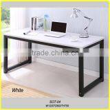 Wooden Desk With Metal Frame