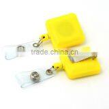 Yellow Square Badge Reel With Logo, Customized Badge Reel thumbnail-1