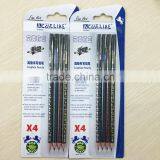 Standard Size Round Shape Soft Wood Blister Card HB Pencil With Heat Rolling Logo thumbnail-2