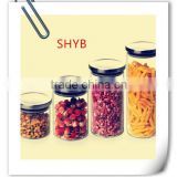 Factory price square glass jar for food