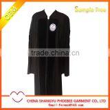 Doctoral Graduation Gown With Black Velvet Matte thumbnail-1