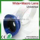 2 in 1 Clip-on Wide Angle 0.67X + Macro Lens for Most Mobile Phone, Universal Detachable