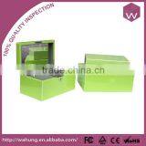 Smooth Touch Wood Jewel Safe Box With Fabric