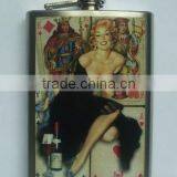 Hot Sale Sex Russia Girls Stainless Steel Hip Fask SImple And Elegant