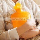 High Quality Baby PVC Warm Water Bottle Classic Orange Anti-scald Safe
