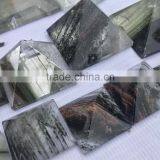 Gorgeous High Quality Green Phantom Crystal Pyramid Decor thumbnail-2