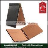 Hot Selling High Quality Genuine Leather Money Clip Slim Wallet, Custom Wallet Money Clip From China Guangzhou thumbnail-1