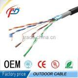 BENTAF Brand PE Insulation Double Shielded Twisted Pair Cable Sftp Cat5e Outdoor