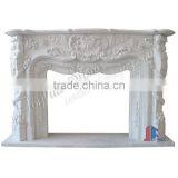 Handcarved Marble Fireplace Mantels for Sale thumbnail-5