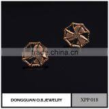 Fashion Luckly Four Leaf Clover Earrings With Colorful Crystal Earrings for Grils thumbnail-4