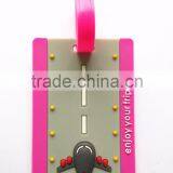 Wholesale Manufacture Custom Airplane Shaped Bag Tag Soft PVC Rubber Luggage Tag