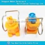 Clamp type flat fan water cleaning nozzle,pre-treatment pp clamp nozzle