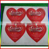 Large Red Heart Shape Birthday Paper Stickers thumbnail-2