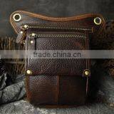 Best Quality Handmade Mens Bag Genuine Leather Waist Bag for Sports thumbnail-2