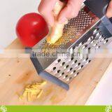 4 Sides Stainless Steel Vegetable Slicer Grater,Mini Manual Kitchen Tower Grater,4 Sides Portable Stainless Steel Cheese Graters thumbnail-3