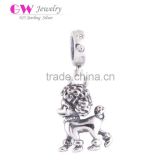 S045 Globalwin Poodel Dog Antique Silver Charms For DIY, Silver Jewelry Charm, Charm Dog