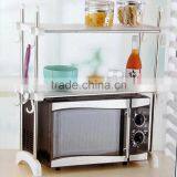 Kawachi Kitchen Microwave Oven Racks Double Bowl Stainless Steel Rack thumbnail-1
