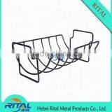 NEW Rib Rack Non Stick Outdoor Grilling Barbecue Grill Ribs Smoker Oven BBQ Tool thumbnail-1